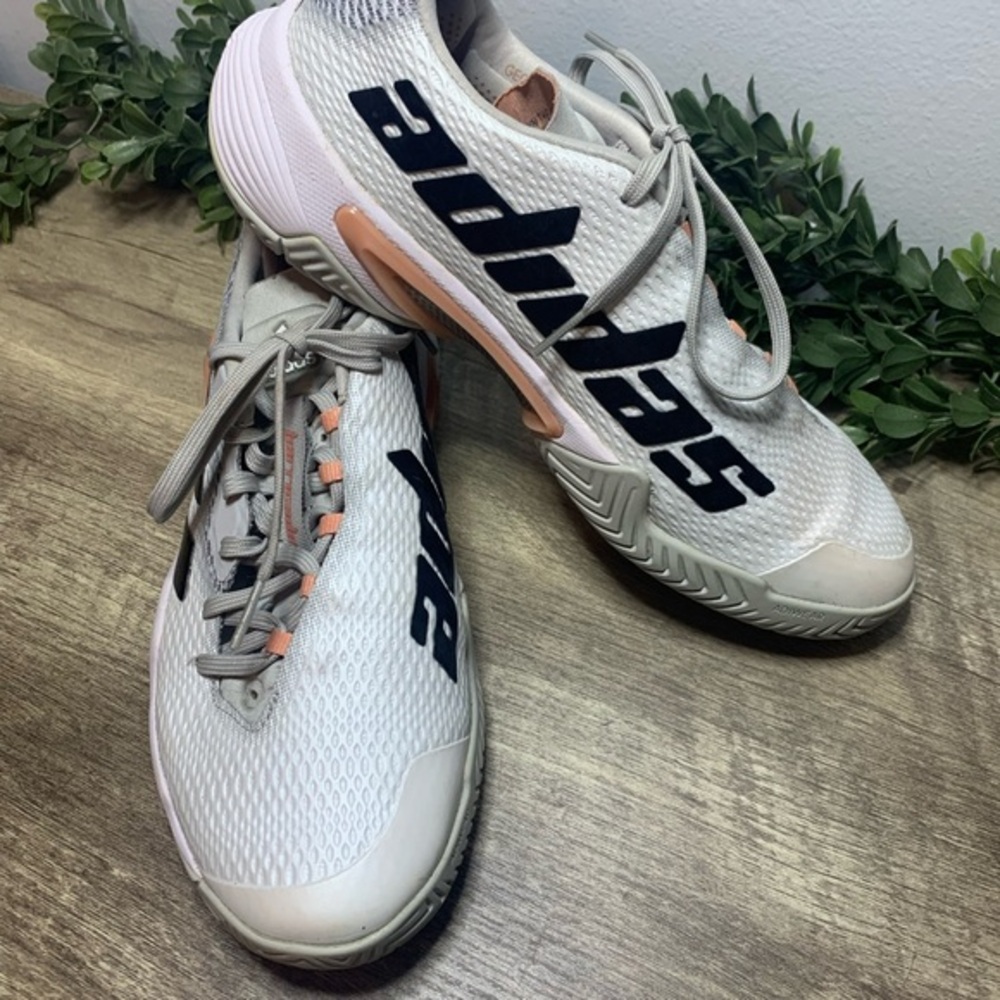 Adidas Barricade Grey Ambient Blush Ladies Sz 8.5